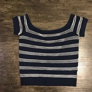 Striped crop top